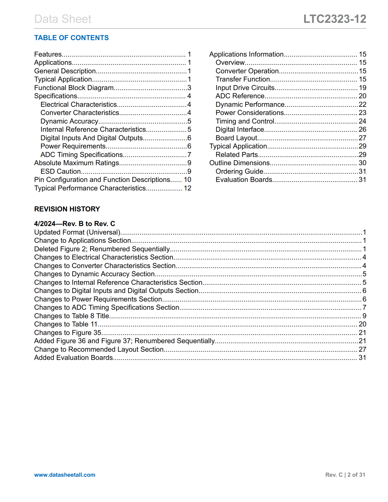 LTC2323-12 Datasheet Page 2