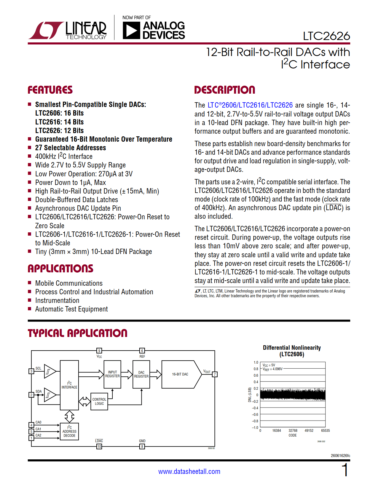 LTC2626 Datasheet