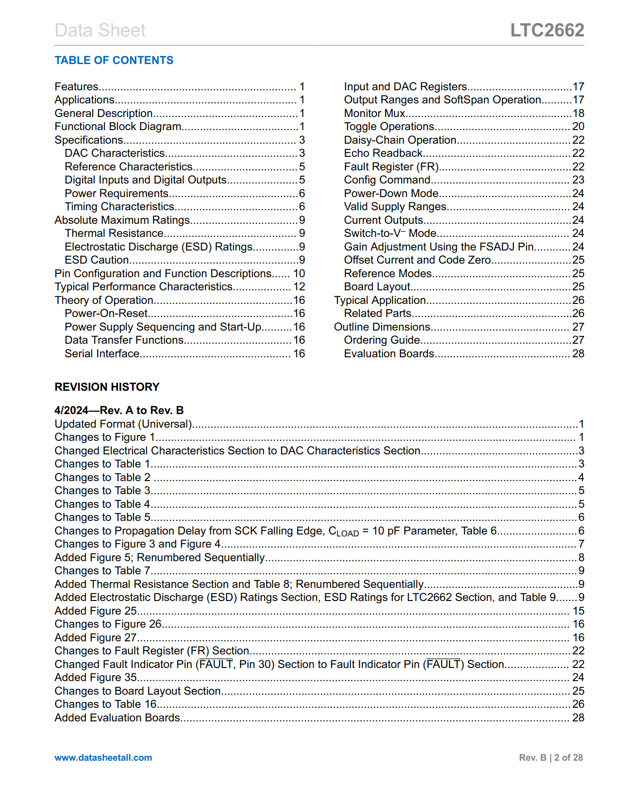 LTC2662 Datasheet Page 2