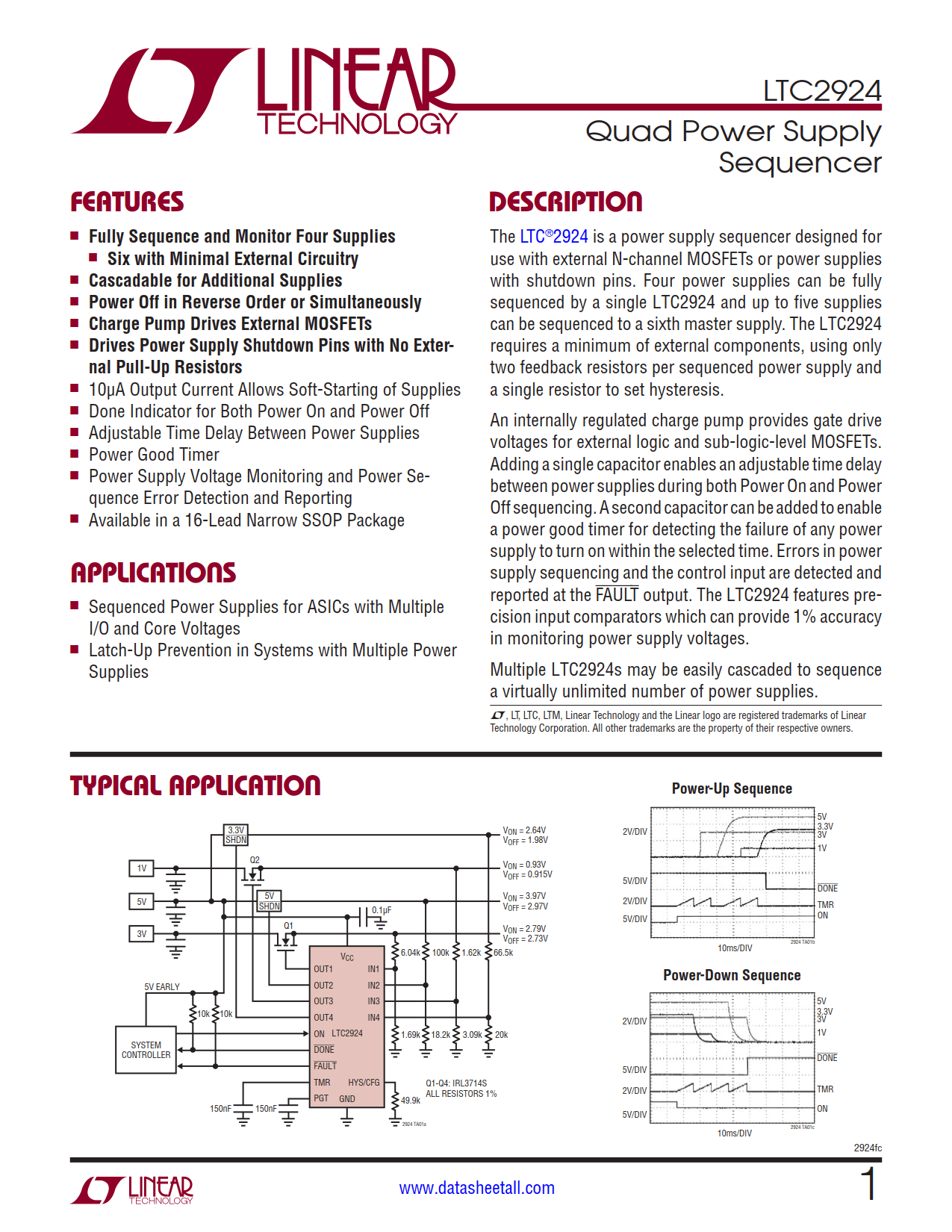 LTC2924 Datasheet