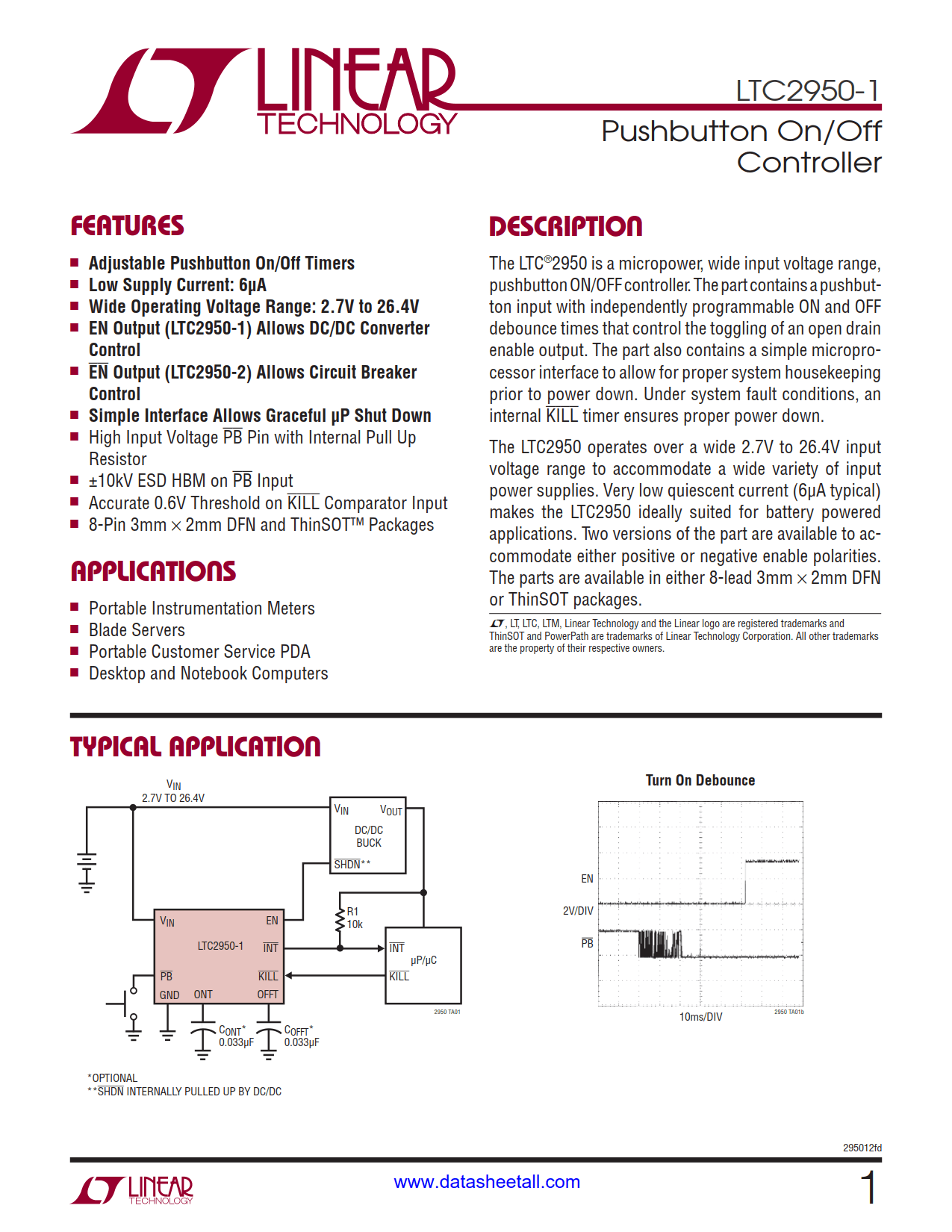 LTC2950-1 Datasheet