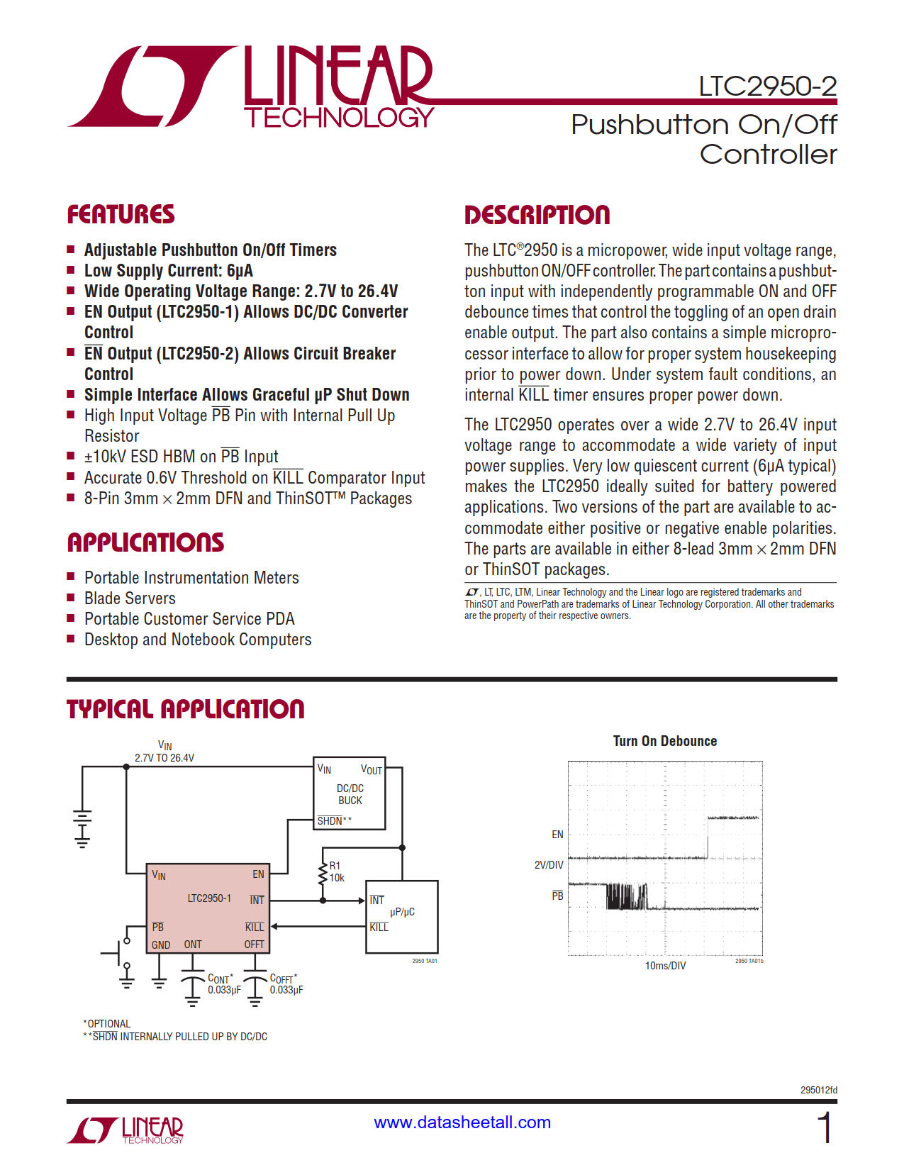 LTC2950-2 Datasheet