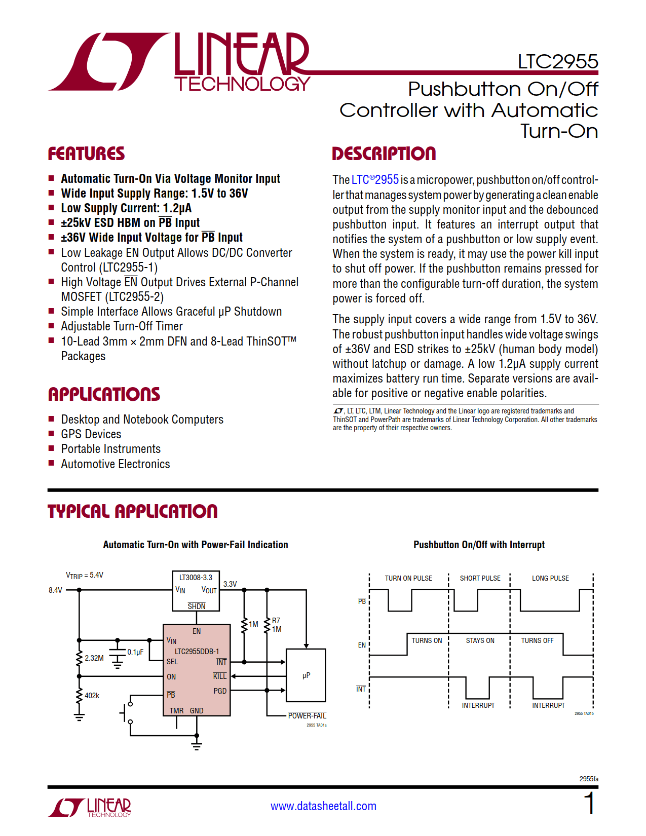 LTC2955 Datasheet