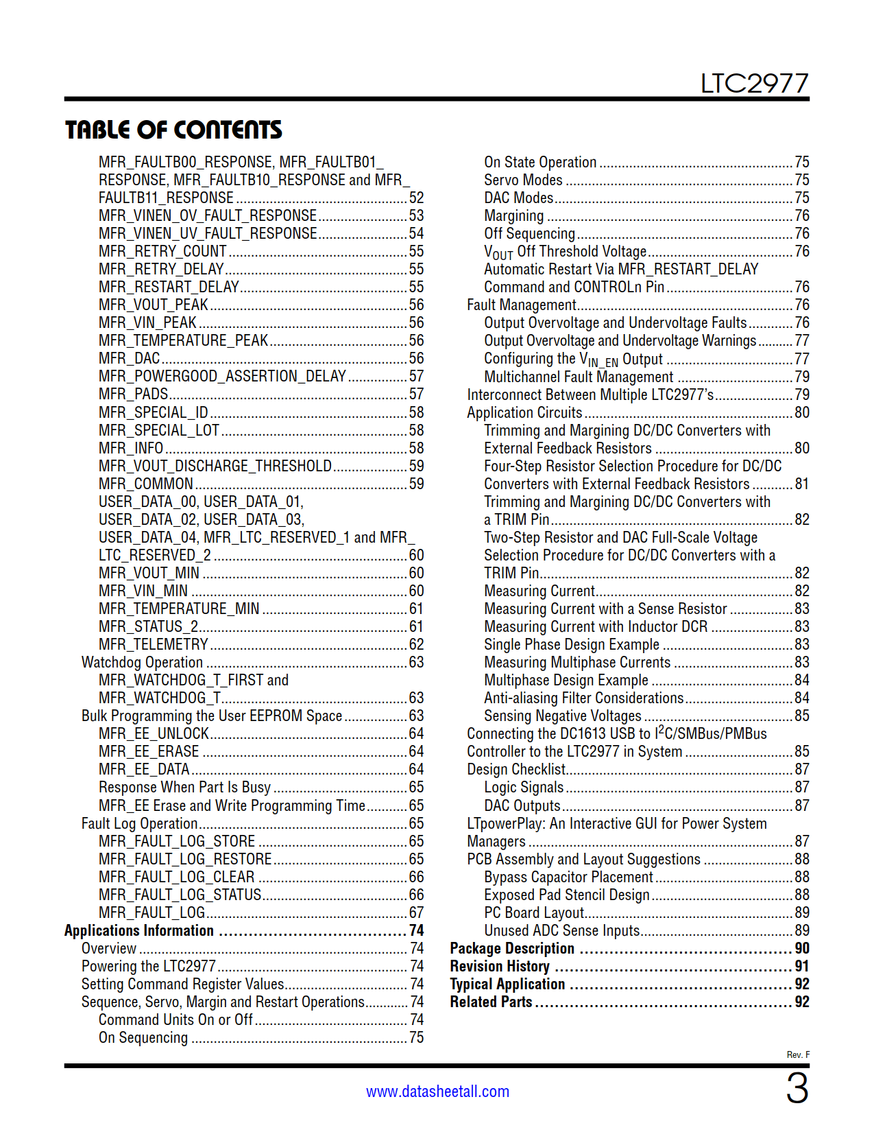 LTC2977 Datasheet Page 3