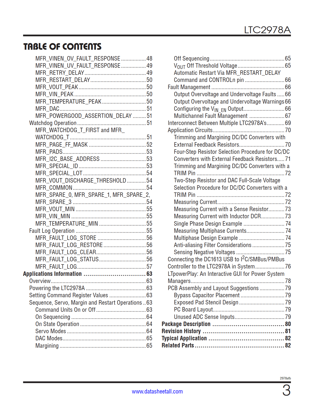 LTC2978A Datasheet Page 3