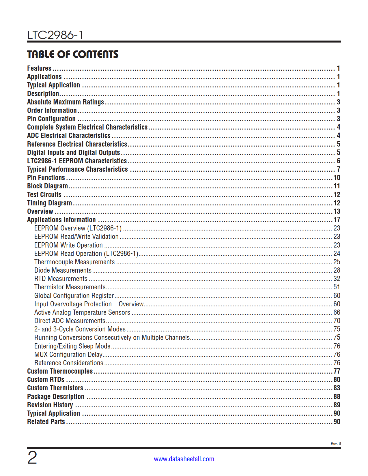 LTC2986-1 Datasheet Page 2