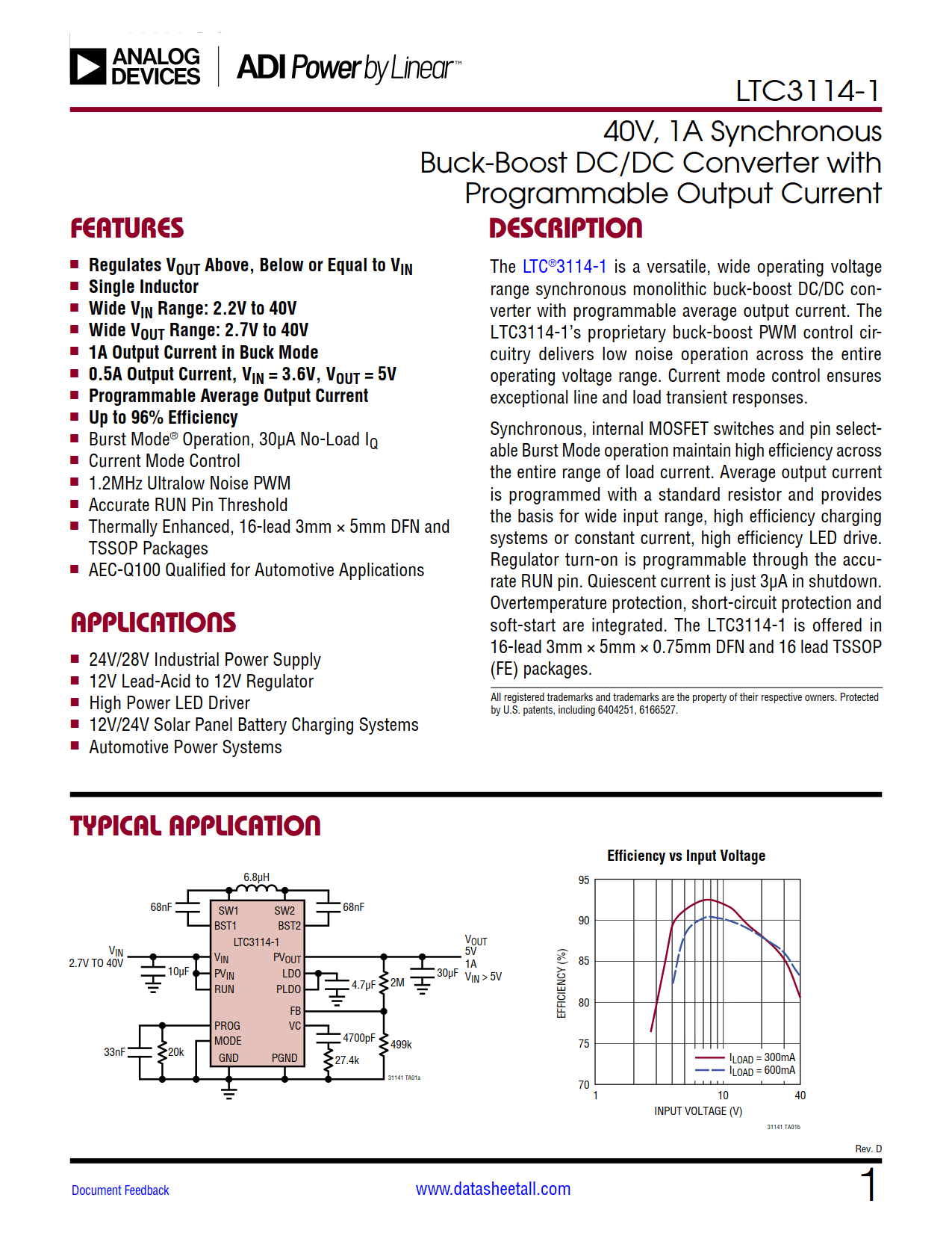 LTC3114-1 Datasheet