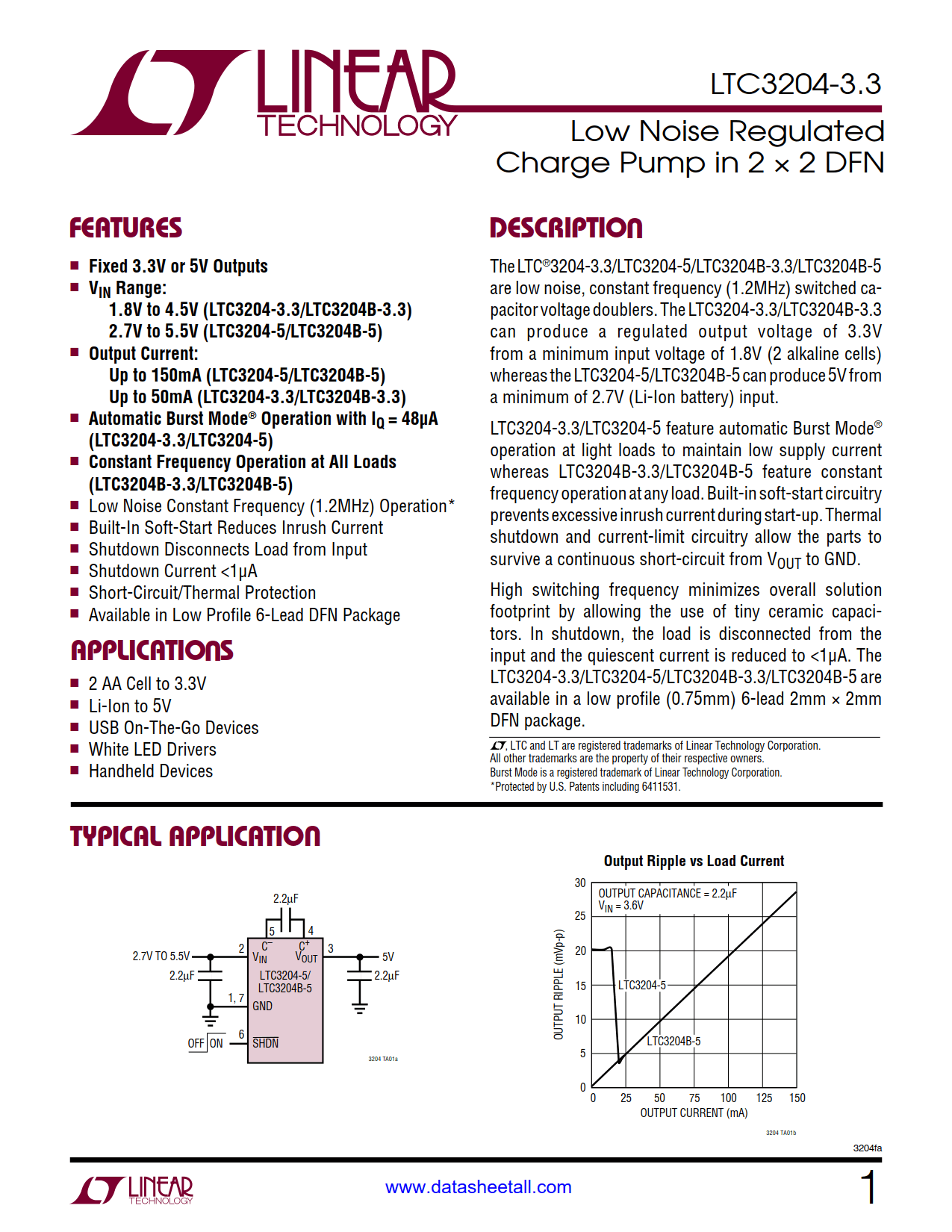 LTC3204-3.3 Datasheet