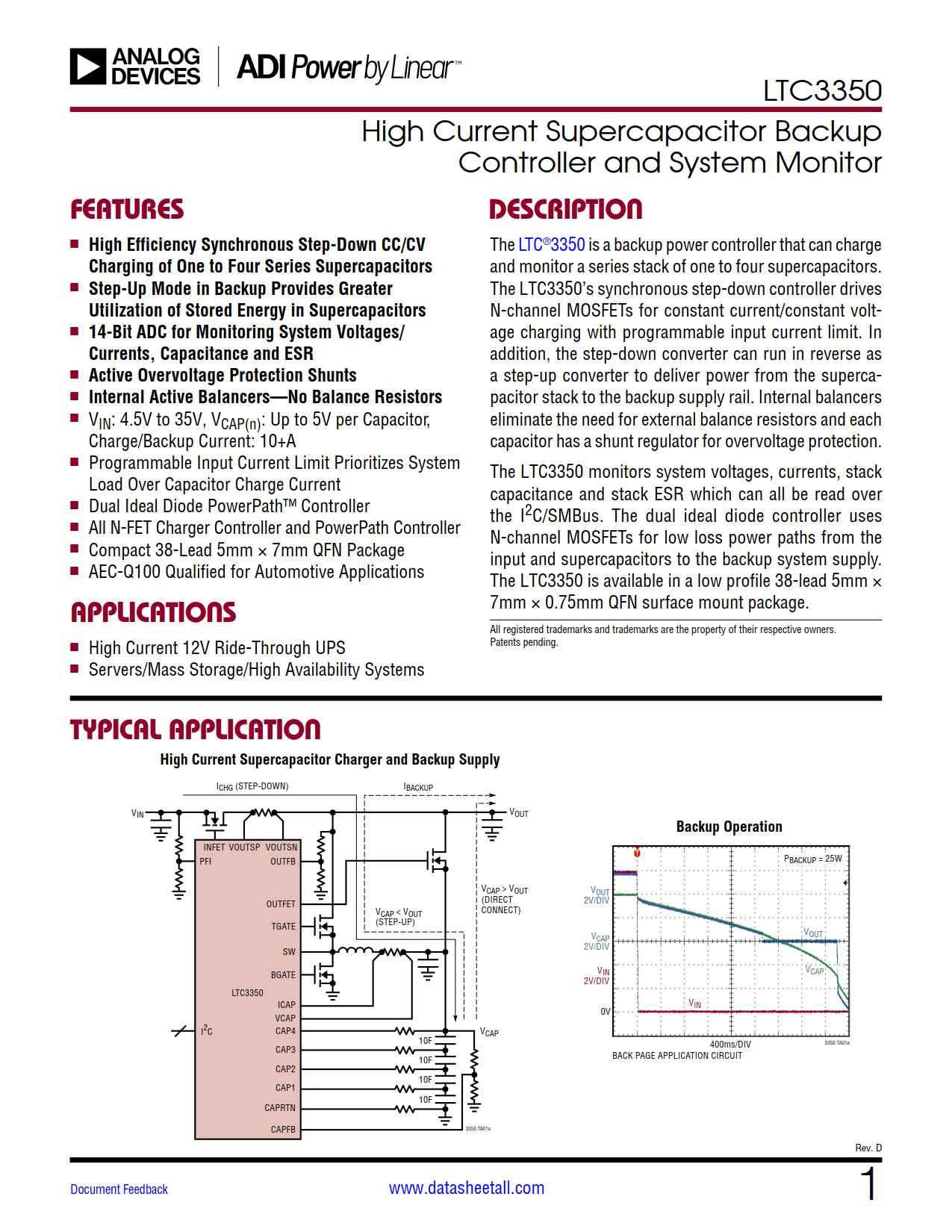 LTC3350 Datasheet