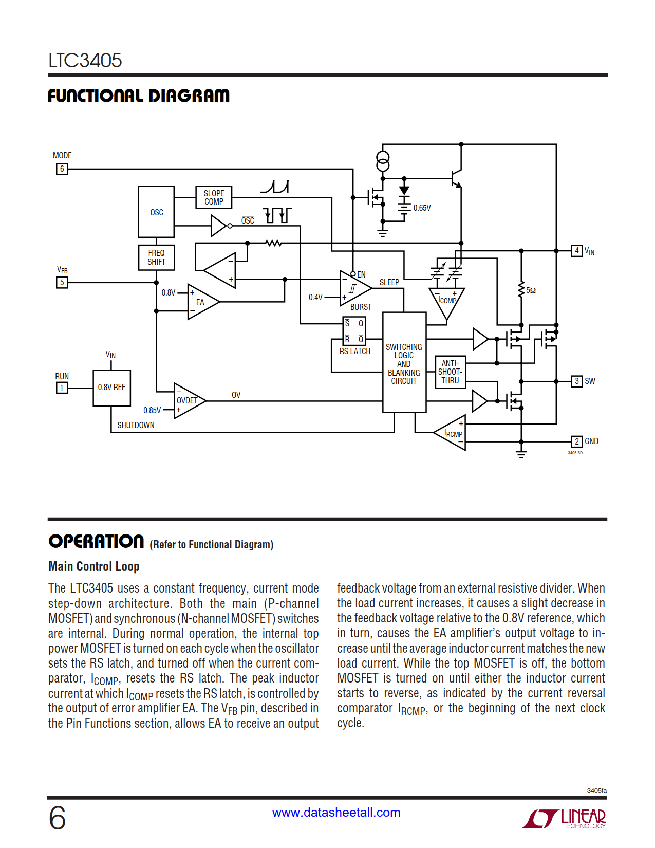 LTC3405 Datasheet Page 6