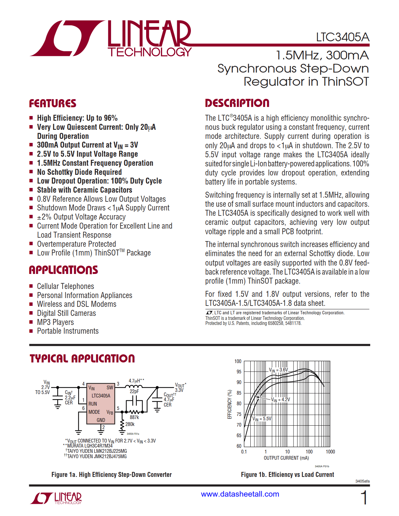 LTC3405A Datasheet