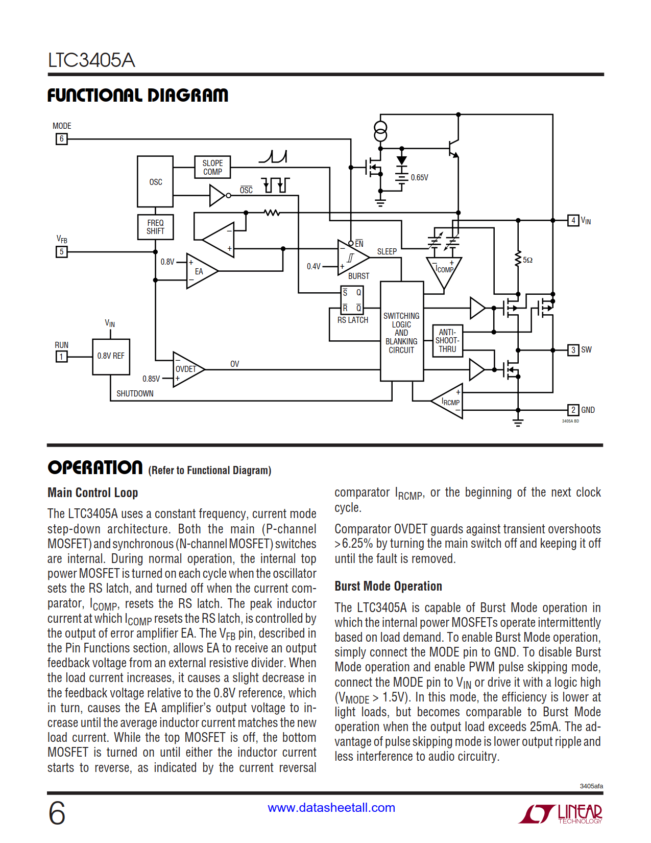 LTC3405A Datasheet Page 6