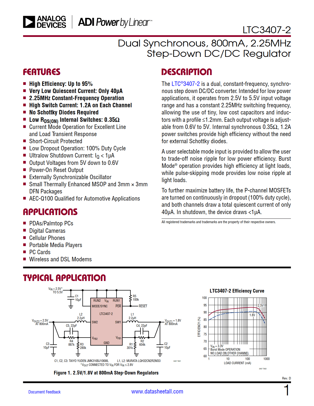 LTC3407-2 Datasheet