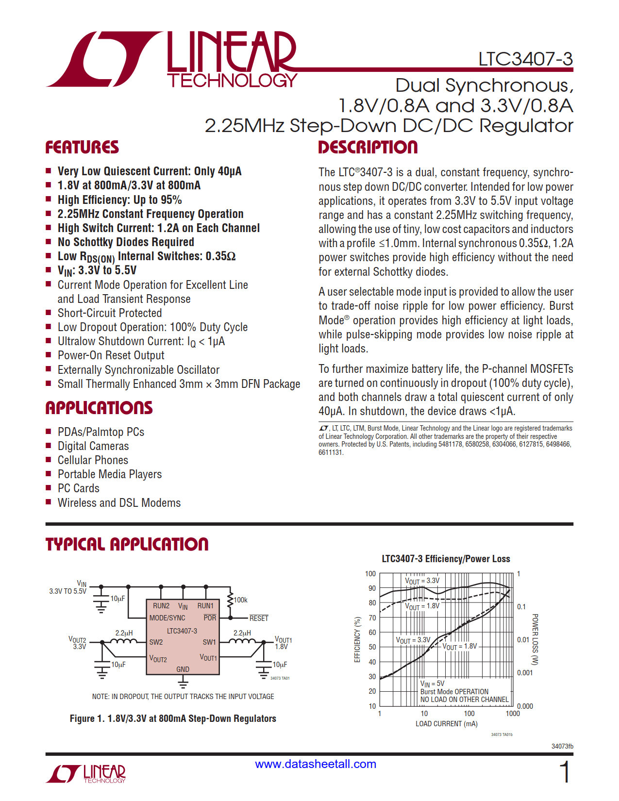 LTC3407-3 Datasheet