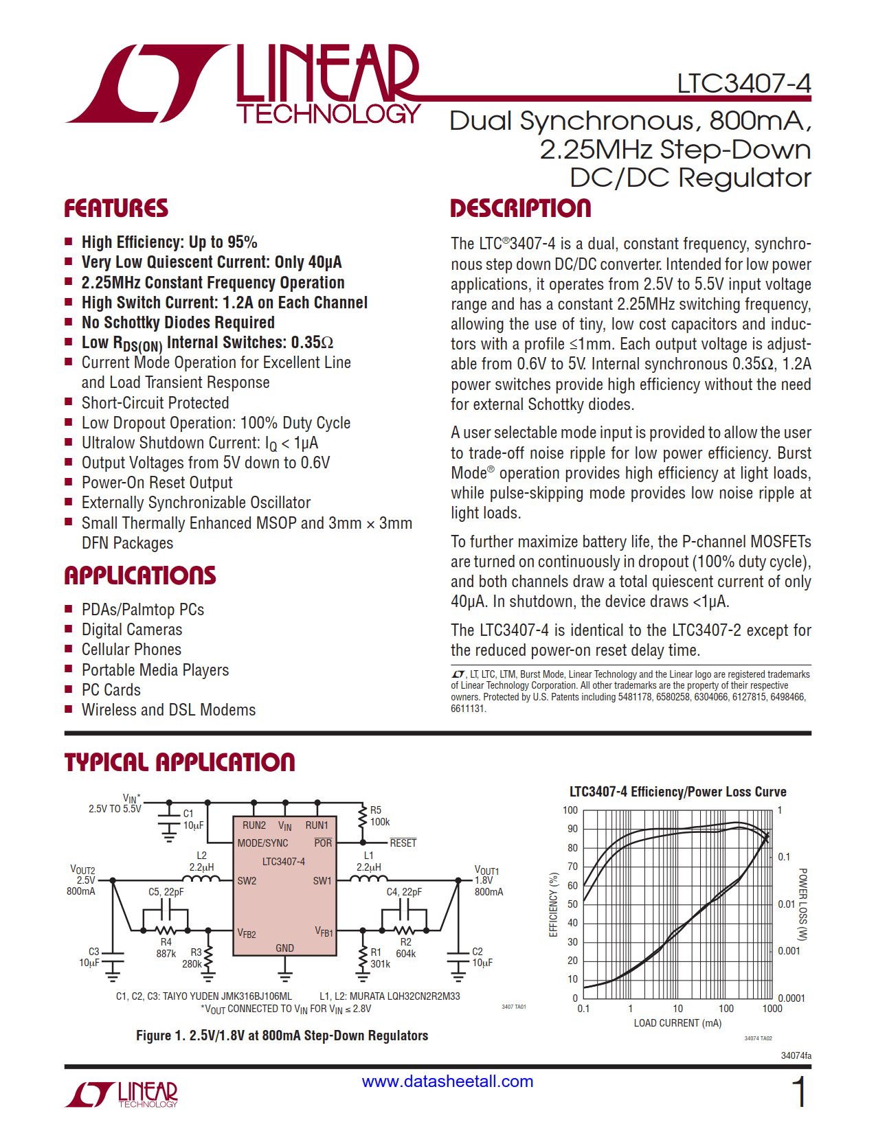 LTC3407-4 Datasheet