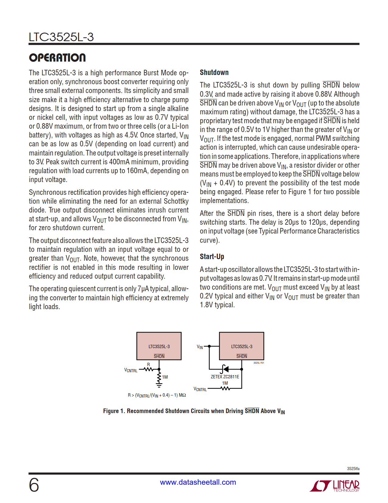 LTC3525L-3 Datasheet Page 6