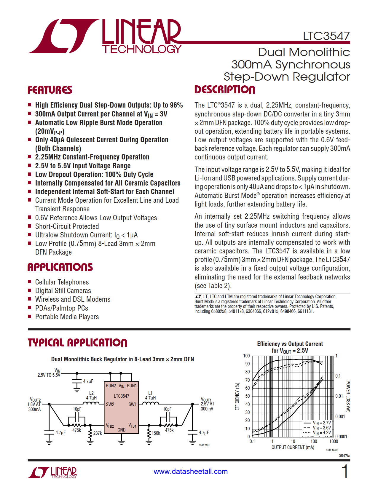 LTC3547 Datasheet