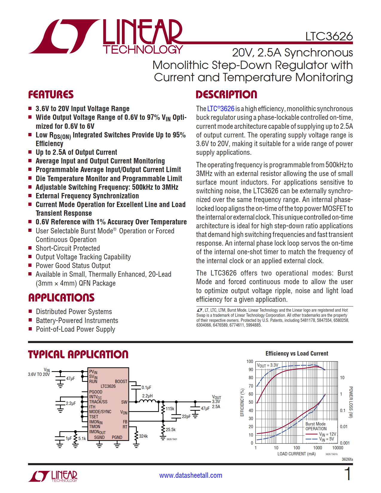 LTC3626 Datasheet