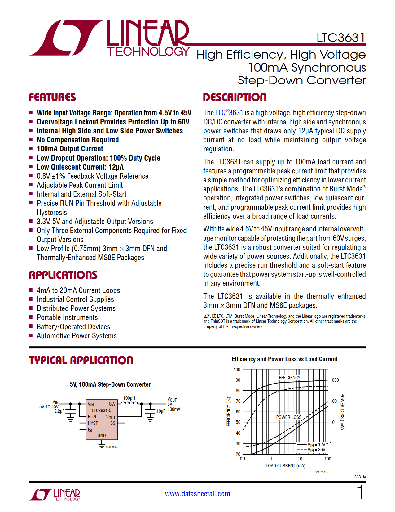 LTC3631 Datasheet