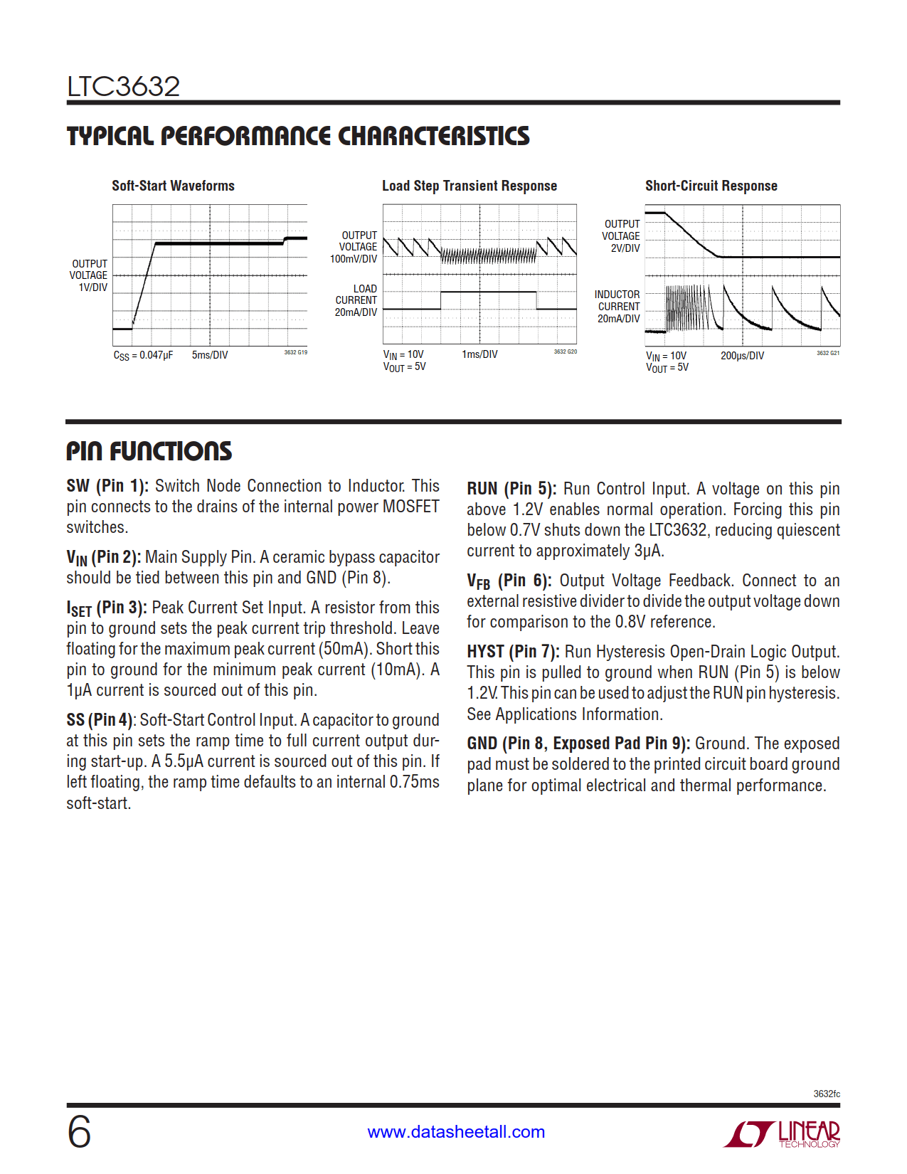 LTC3632 Datasheet Page 6