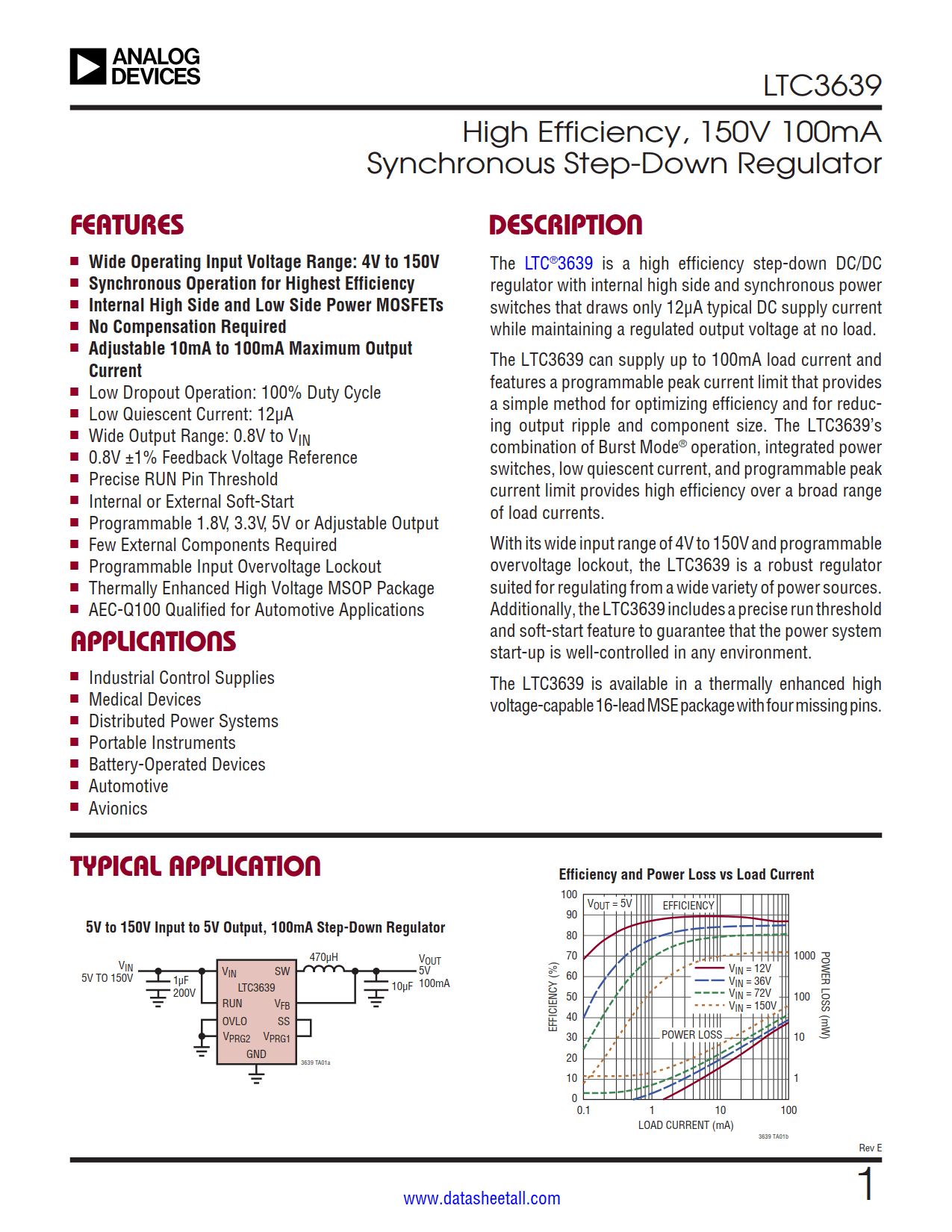 LTC3639 Datasheet