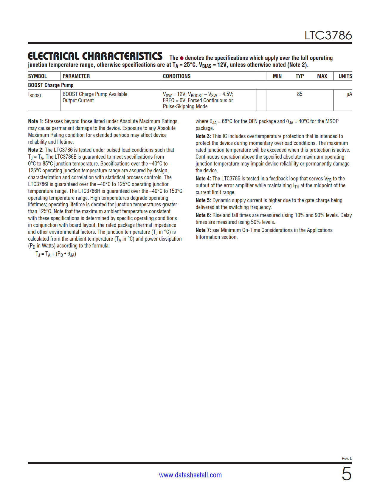 LTC3786 Datasheet Page 5