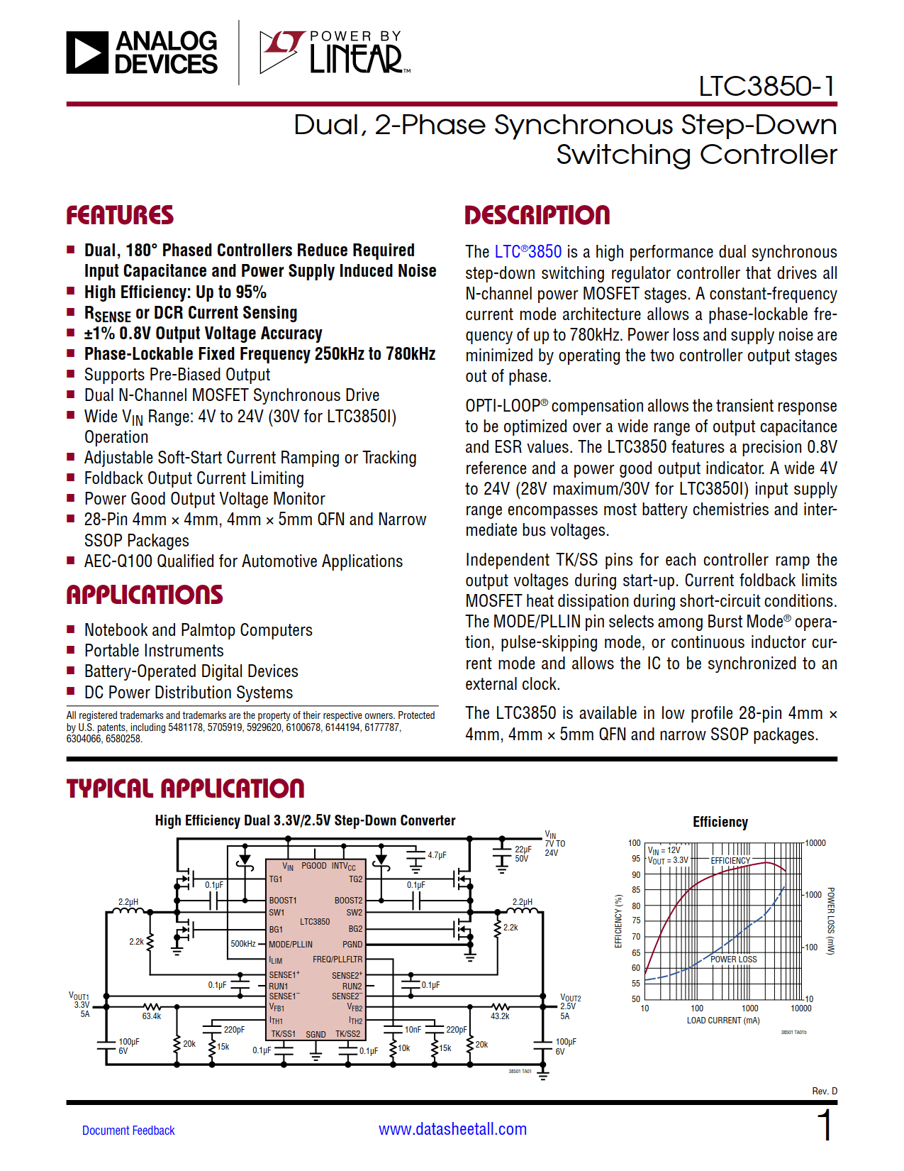 LTC3850-1 Datasheet