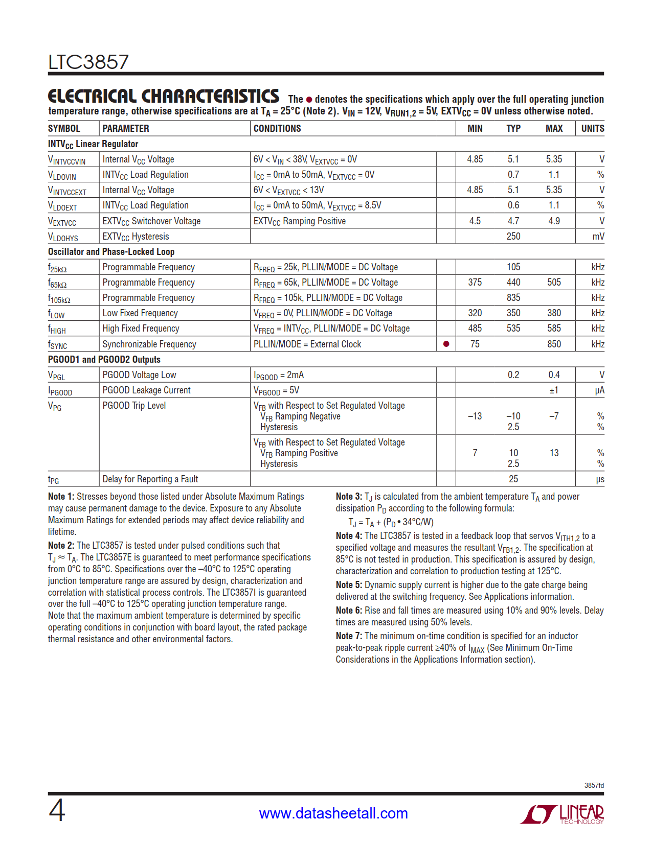 LTC3857 Datasheet Page 4