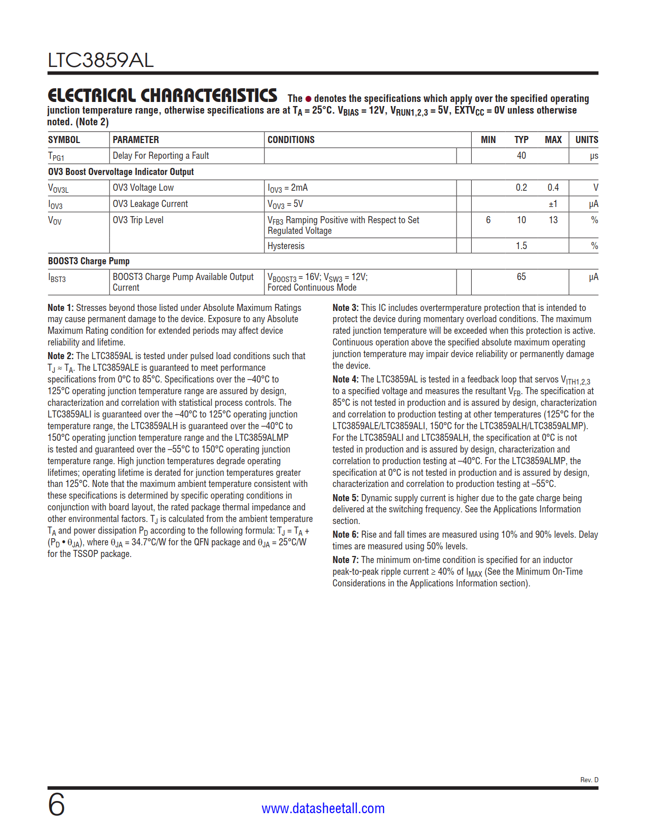 LTC3859AL Datasheet Page 6