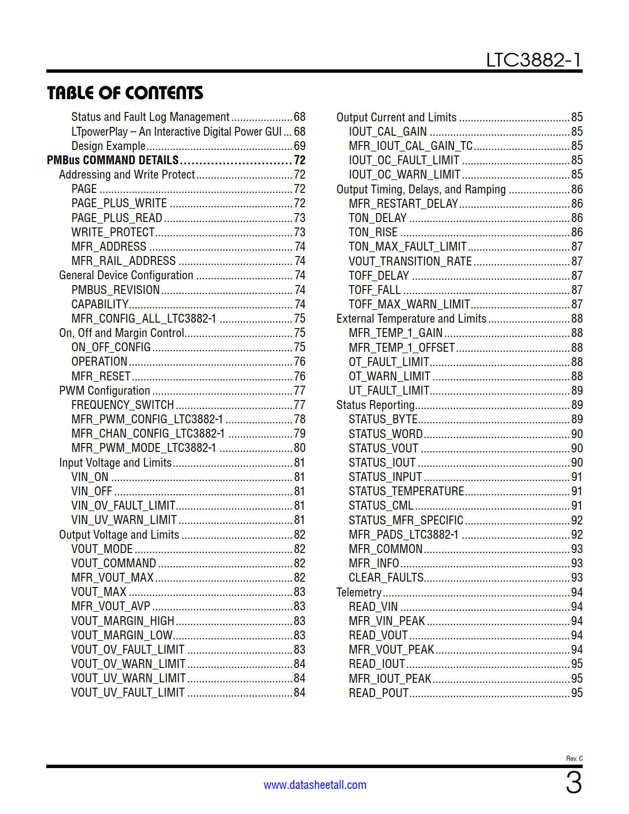 LTC3882-1 Datasheet Page 3