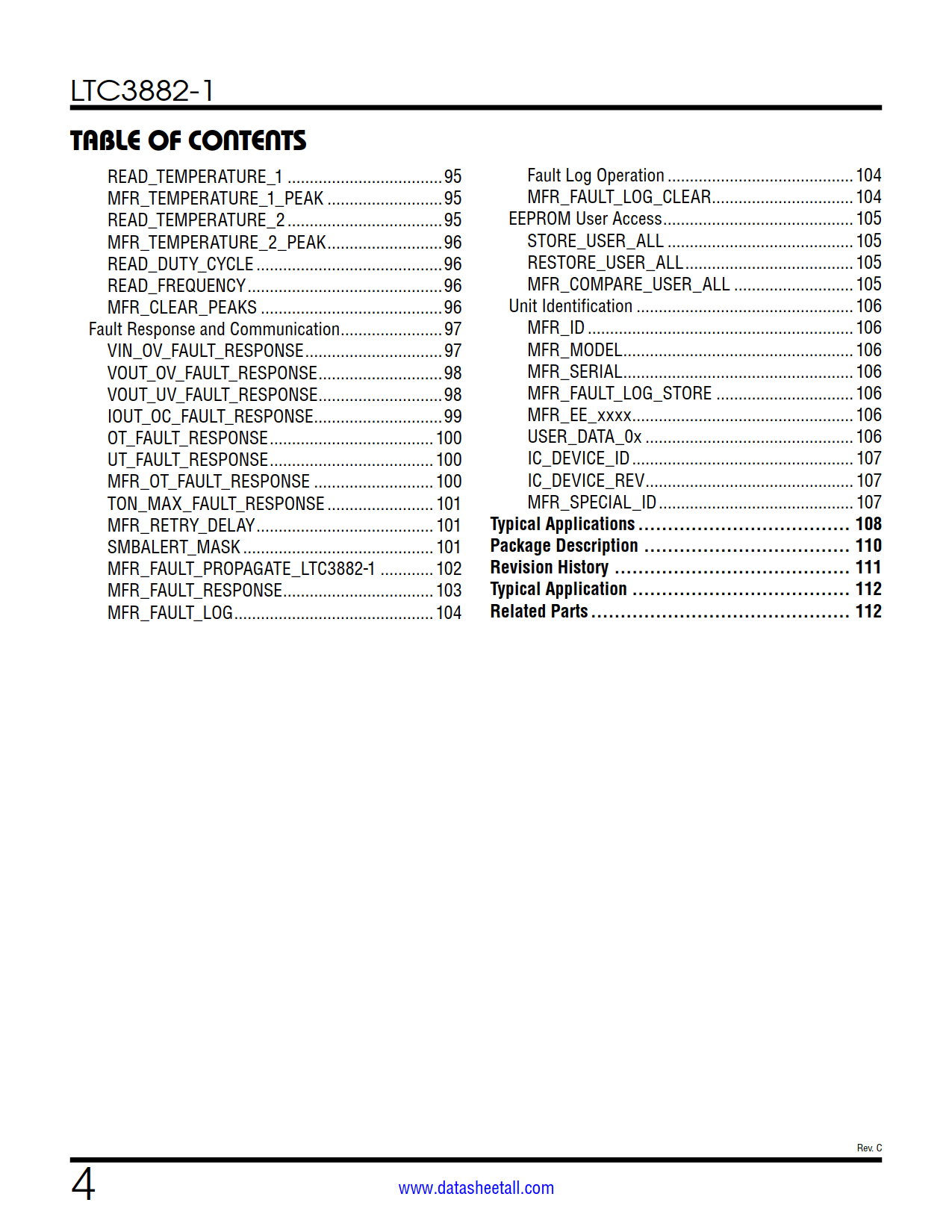 LTC3882-1 Datasheet Page 4