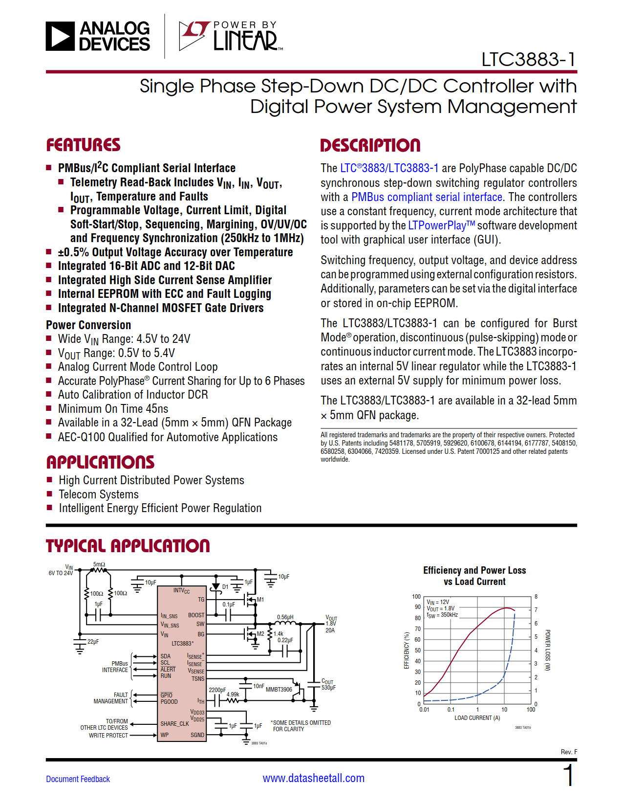 LTC3883-1 Datasheet