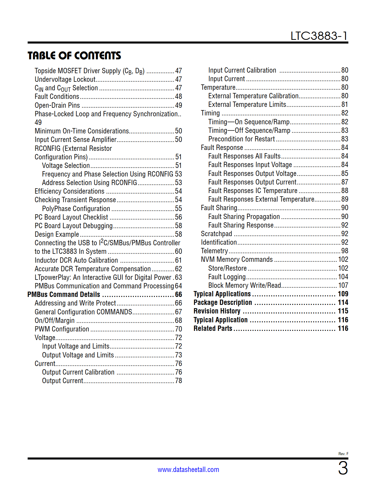 LTC3883-1 Datasheet Page 3