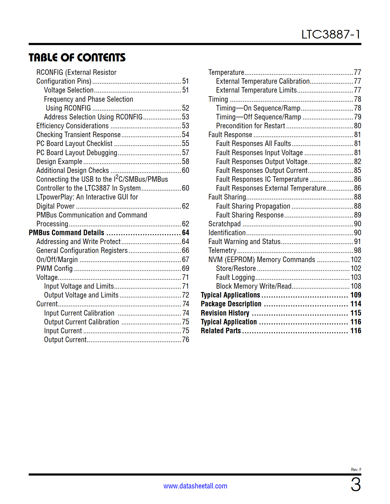 LTC3887-1 Datasheet Page 3