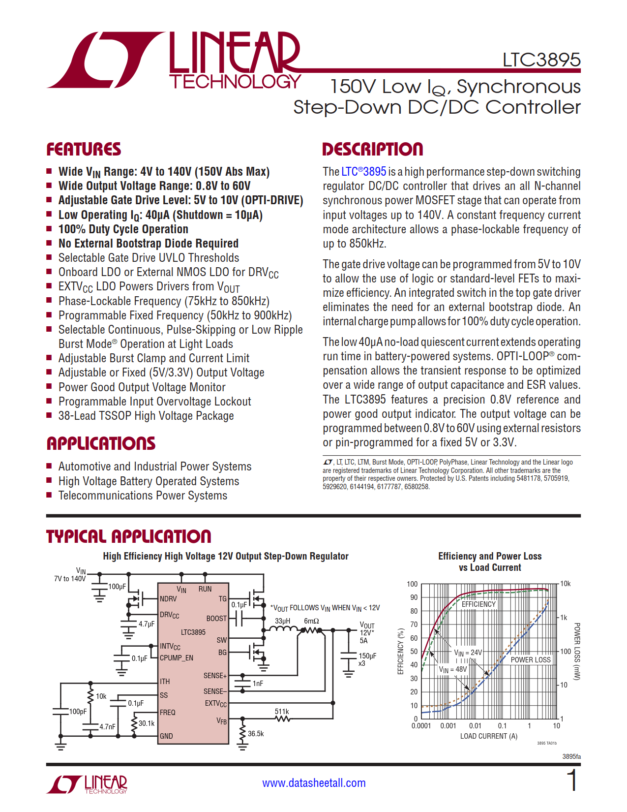 LTC3895 Datasheet