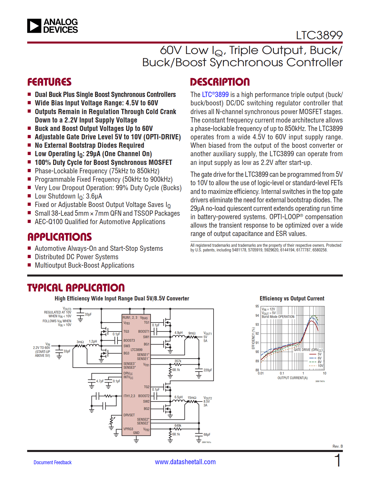 LTC3899 Datasheet