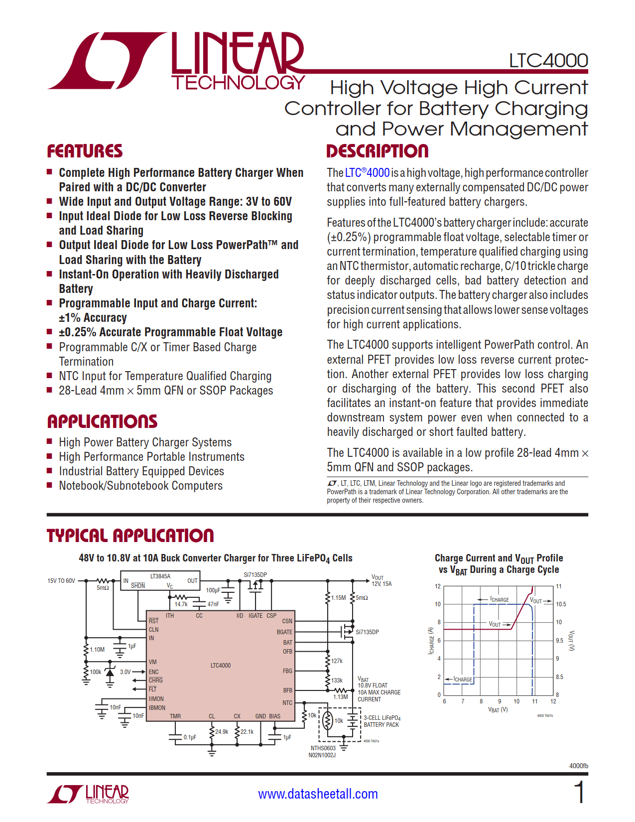 LTC4000 Datasheet