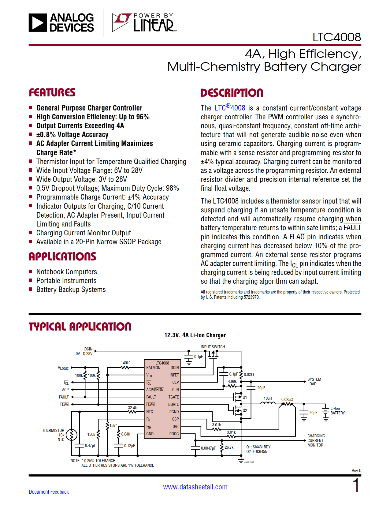 LTC4008 Datasheet