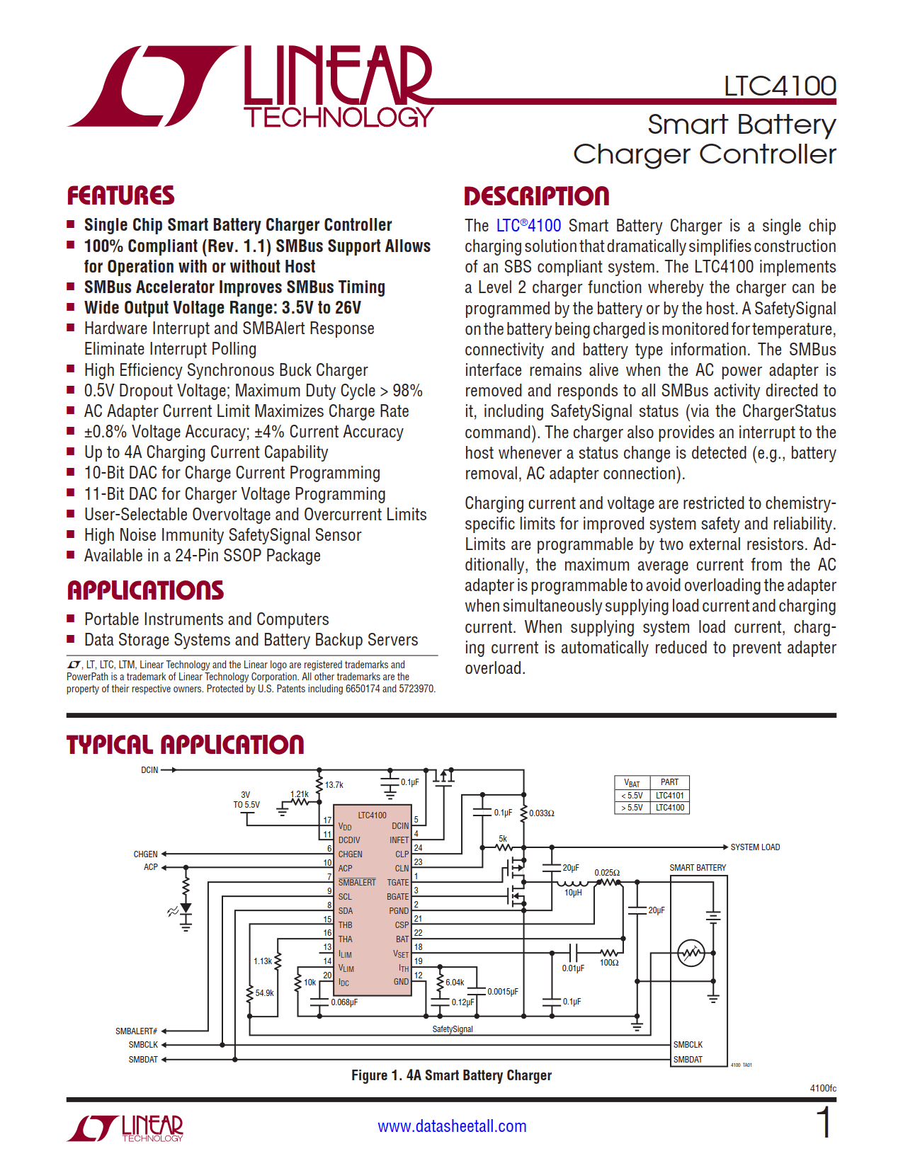 LTC4100 Datasheet