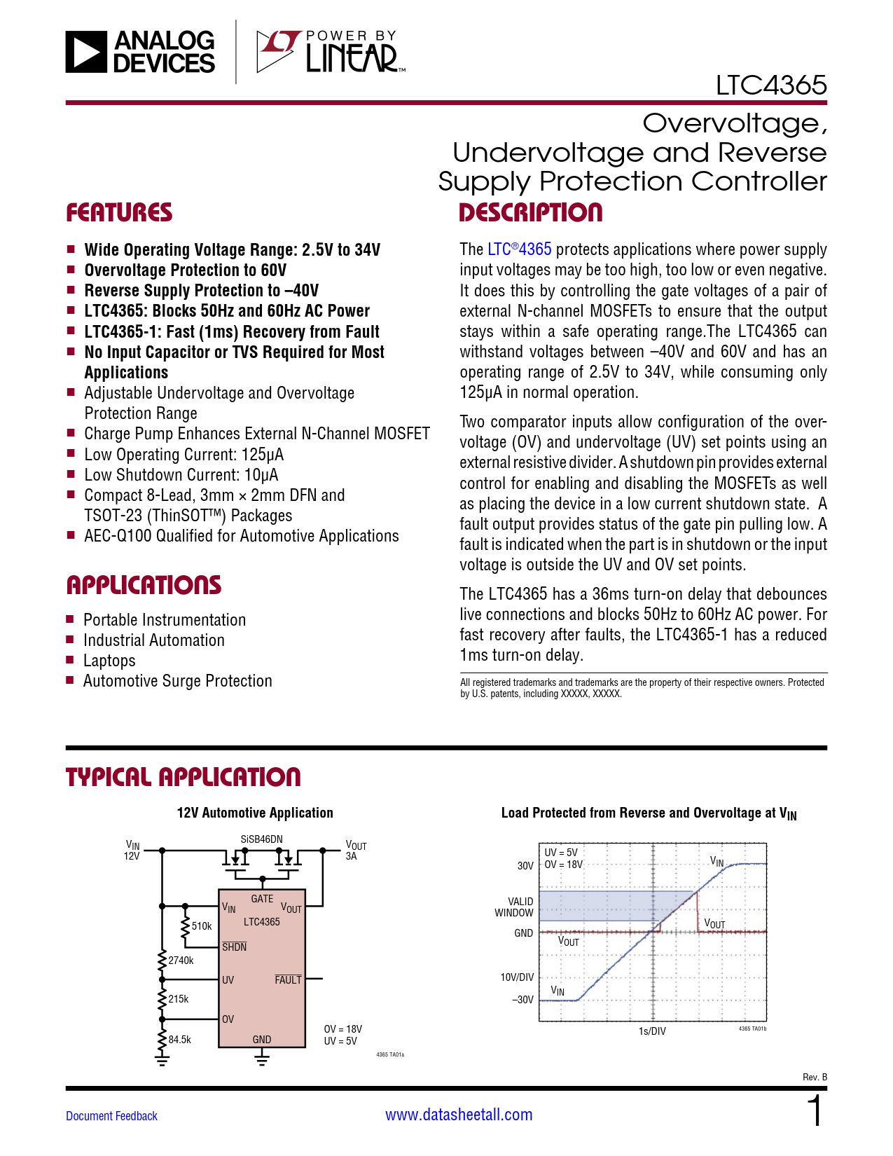 LTC4365 Datasheet