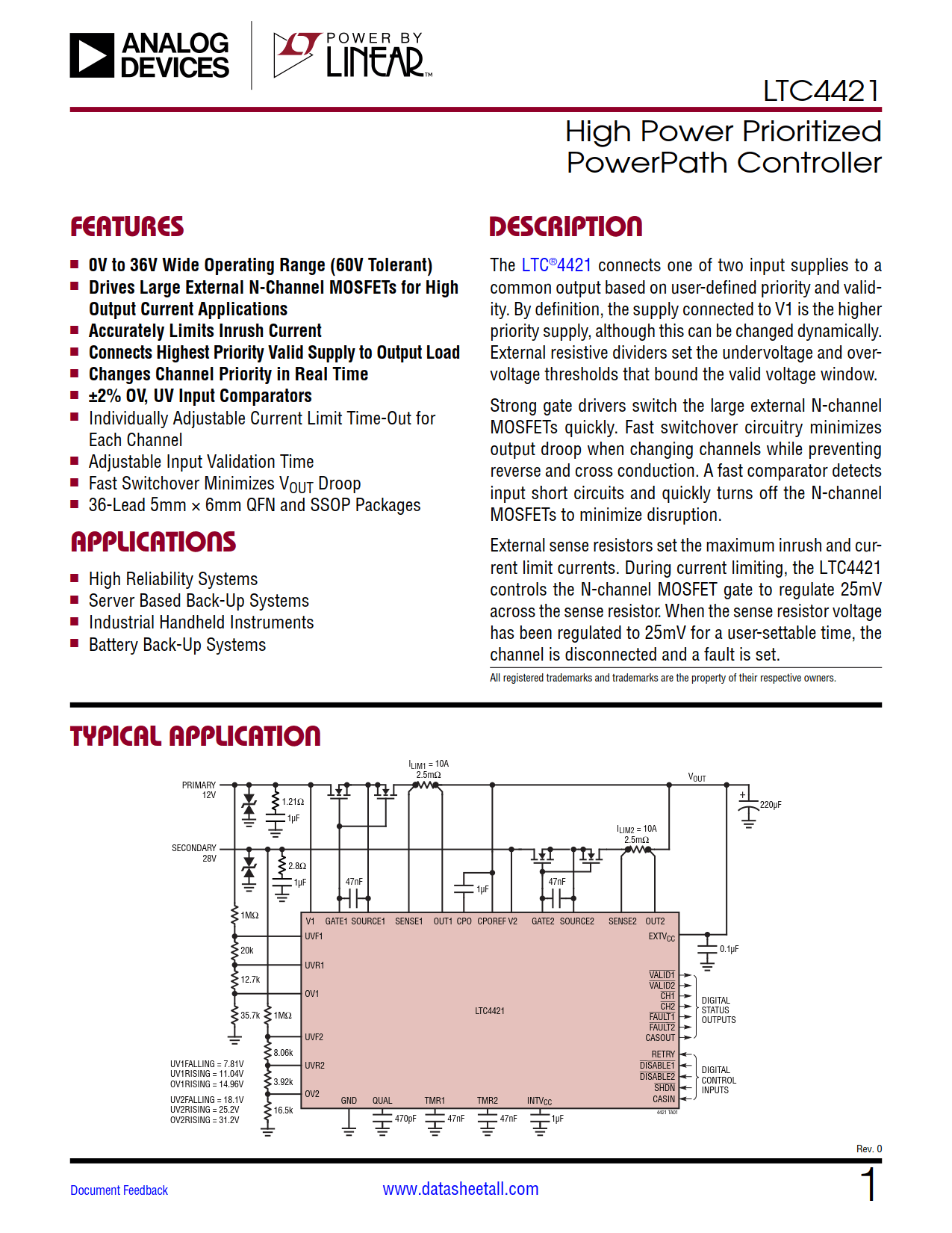 LTC4421 Datasheet