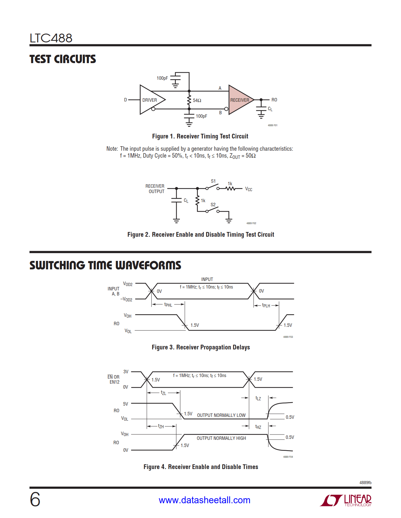 LTC488 Datasheet Page 6