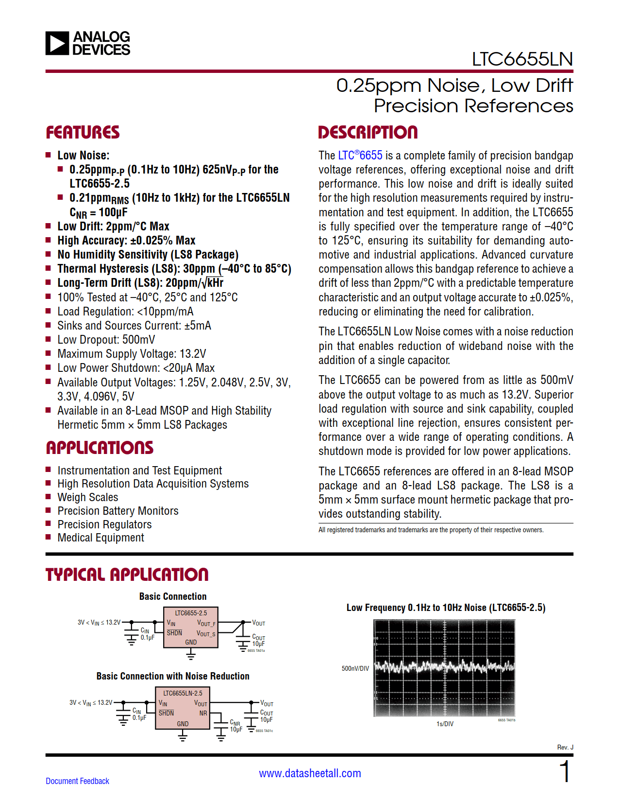 LTC6655LN Datasheet