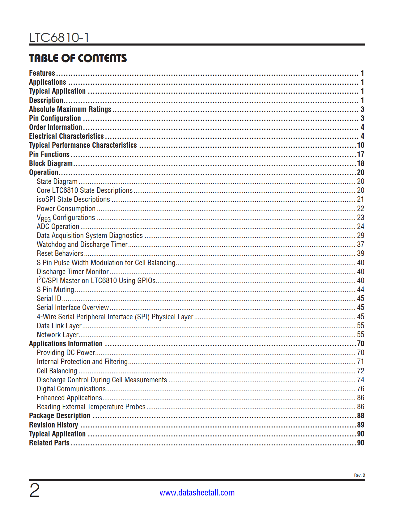 LTC6810-1 Datasheet Page 2