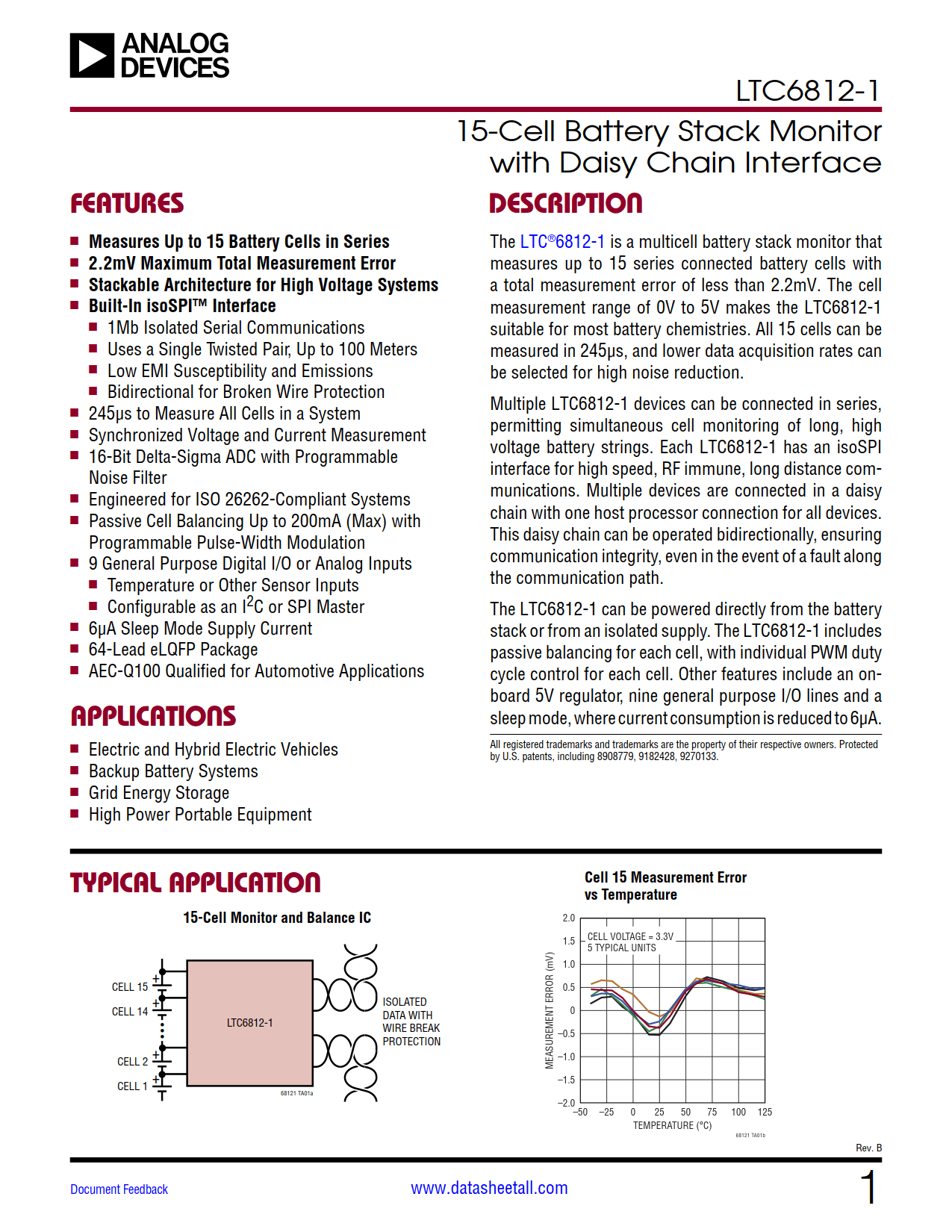 LTC6812-1 Datasheet