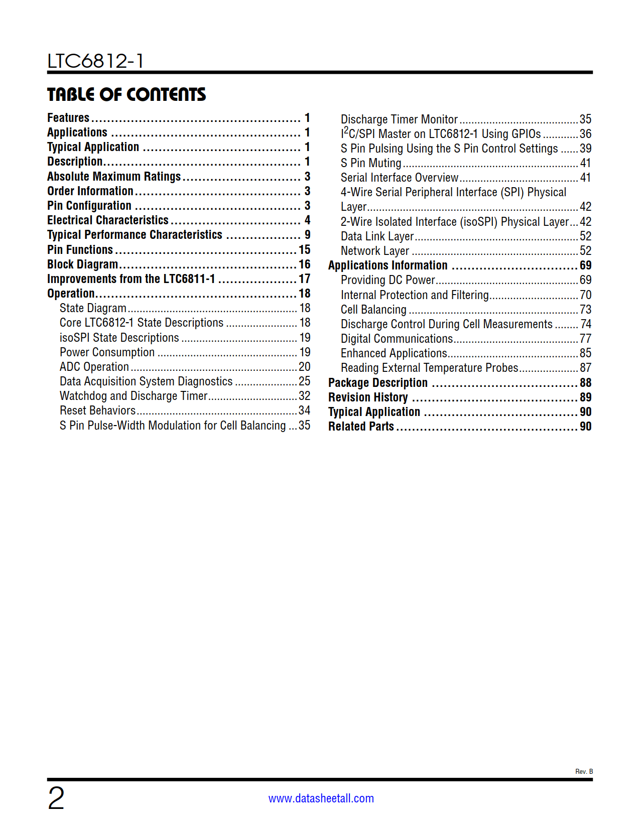 LTC6812-1 Datasheet Page 2