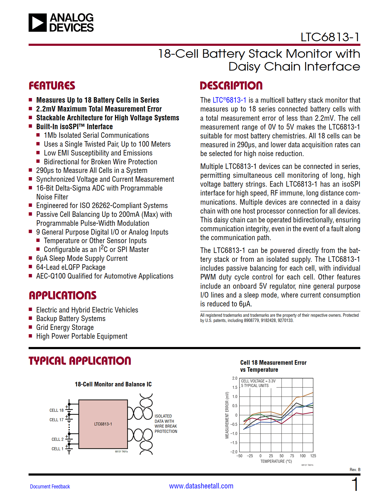 LTC6813-1 Datasheet