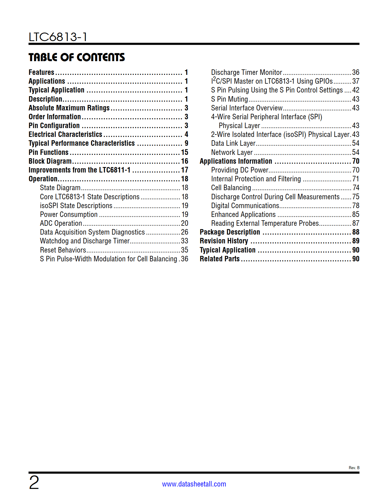 LTC6813-1 Datasheet Page 2