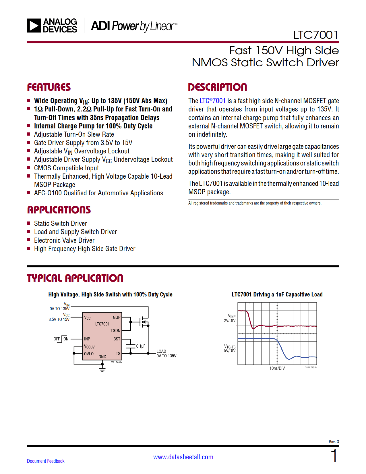 LTC7001 Datasheet