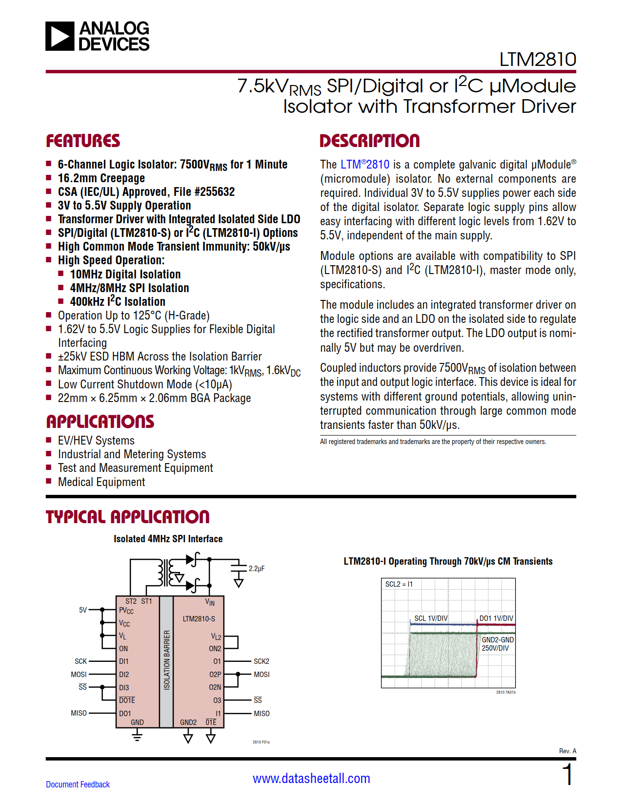 LTM2810 Datasheet